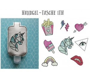Stickserie ITH - Handgel Tasche Blanko & mit Motiven in 5 Varianten